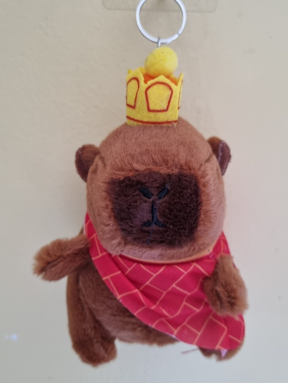 Cute Capybara Kids Bag Keychain Soft Plush Stuffed Toy Plushies Bag Accessories